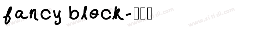 fancy block字体转换